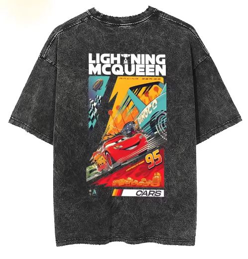 Camiseta Oversize Rayo McQueen - Unisex